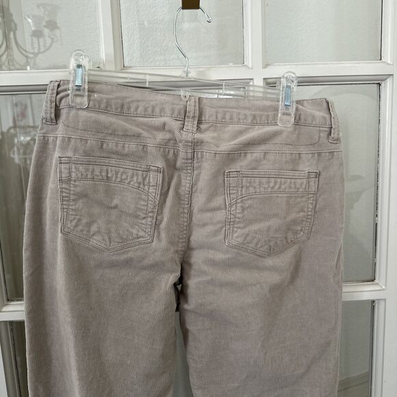 Corduroy Pants Flare Juniors 11 Beige Stretch - Picture 10 of 14